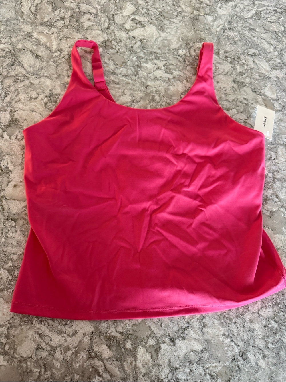 NWT Spanx tank top Pink Sz L